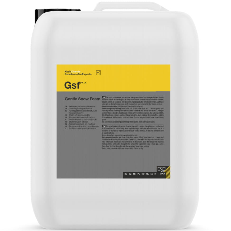 Koch-Chemie Gsf Gentle Snow Foam Shampoo 1.32 gal (5L) – DETAILGROUND